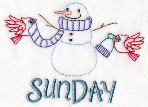 Sunday Snowman (Vintage)