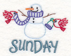 Sunday Snowman (Vintage) - Image 2