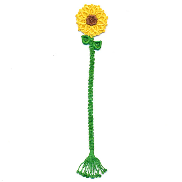 Sunflower Bookmark (Battenburg Lace) - Image 2