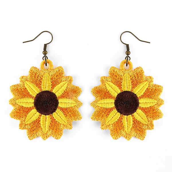 Sunflower Earrings (Miniature) - Image 2
