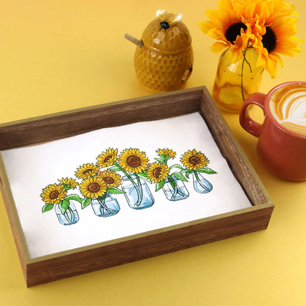 Sunflower Jar Bouquet Border - Image 2
