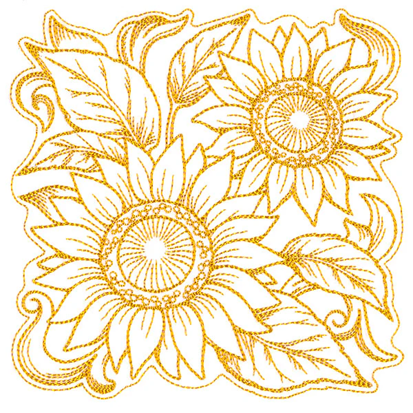 Sunflowers in Autumn Square - Image 4