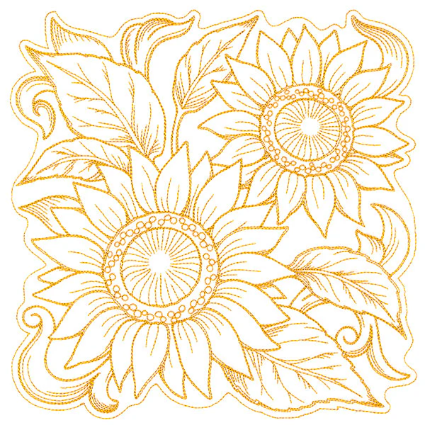 Sunflowers in Autumn Square - Image 5