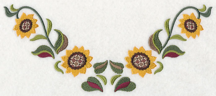 Sunflowers Neckline (V-Neck) - Image 4