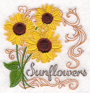 Sunflowers with Flourish - Image 5