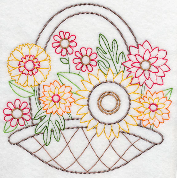 Sunny Autumn Basket (Vintage) - Image 6