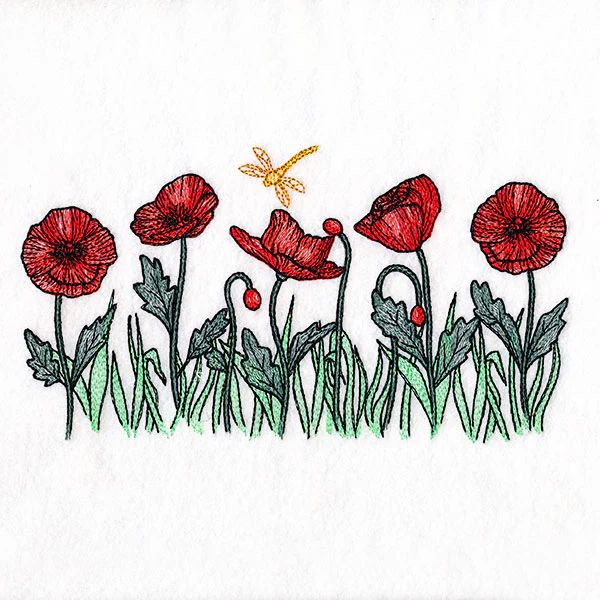 Sunshine and Poppies Border - Image 3
