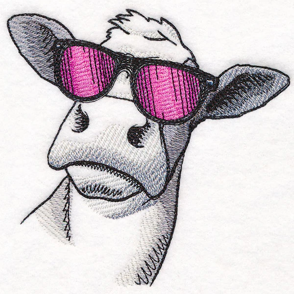 Sunshine and Sunglasses Cow - Image 4