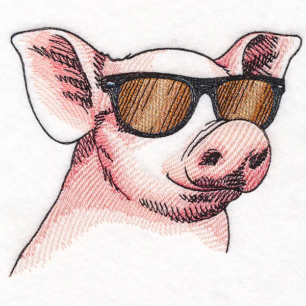 Sunshine and Sunglasses Pig - Image 3