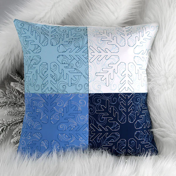 Surrounded by Swirls of Magic Christmas Snowflake Quilting (Double Run) - Image 2