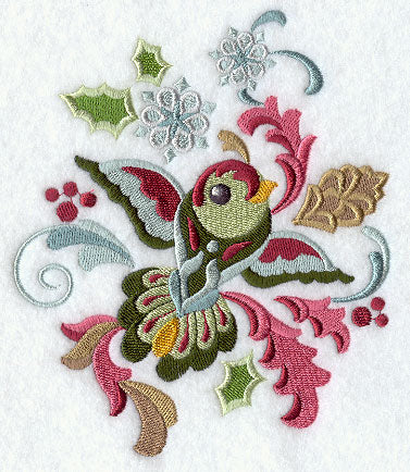 Suzani Christmas Bird - Snowflakes - Image 4