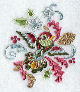 Suzani Christmas Bird - Snowflakes - Image 5