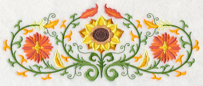 Suzani Fall Flower Trio - Image 2