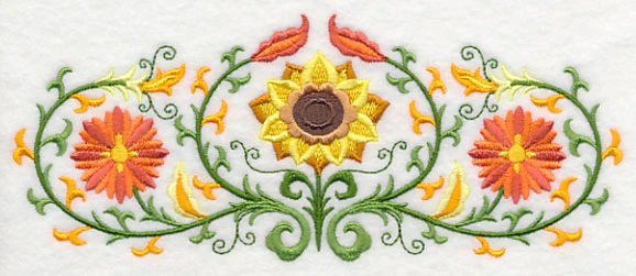 Suzani Fall Flower Trio - Image 3