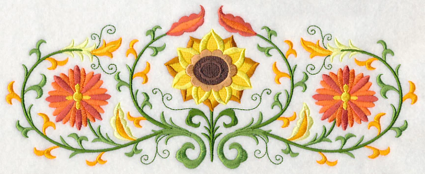 Suzani Fall Flower Trio - Image 5