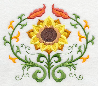 Suzani Fall Sunflower