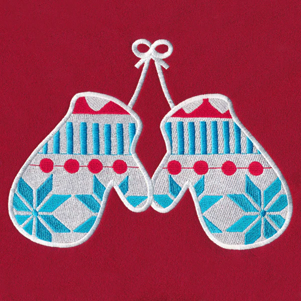 Sweater Silhouette Mittens