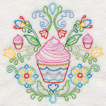 Swedish Folk Art - Cupcakes (Vintage) - Image 4
