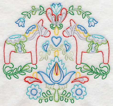 Swedish Folk Art - Dala Horse (Vintage) - Image 3