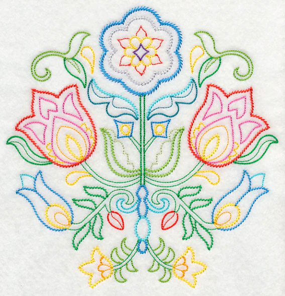 Swedish Folk Art - Flowers (Vintage)