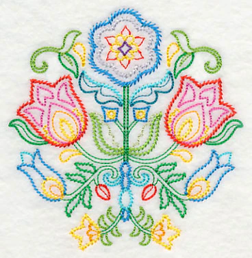 Swedish Folk Art - Flowers (Vintage) - Image 4