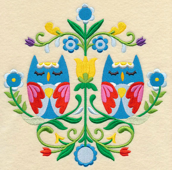 Swedish Folk Art - Owls