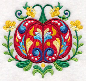 Swedish Folk Art Pumpkin - Image 4