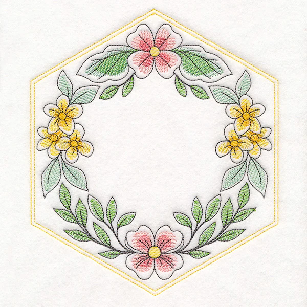 Sweet As Can Bee Quilt Hexagon 1 - Image 7