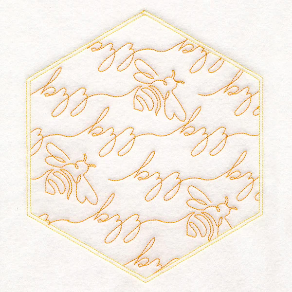 Sweet As Can Bee Quilt Hexagon 6