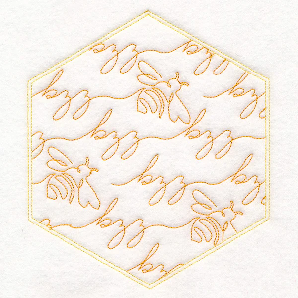 Sweet As Can Bee Quilt Hexagon 6 - Image 2