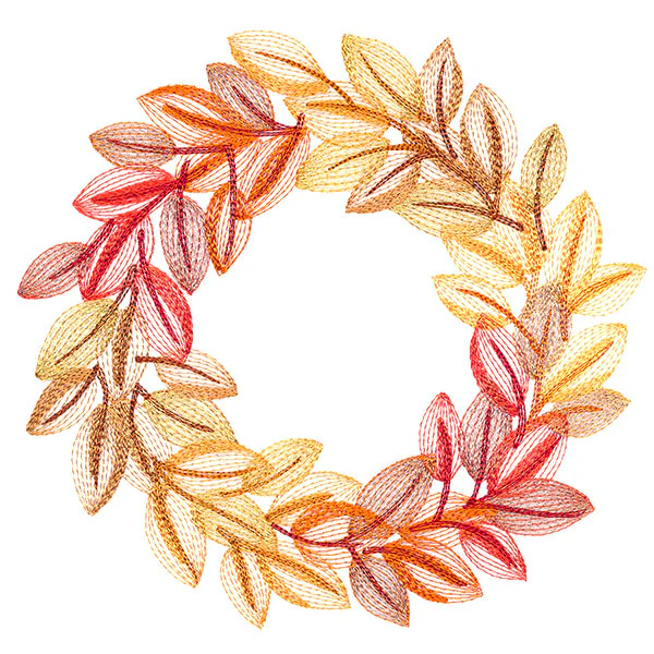 Sweet Autumn Leaves Wreath - Image 11