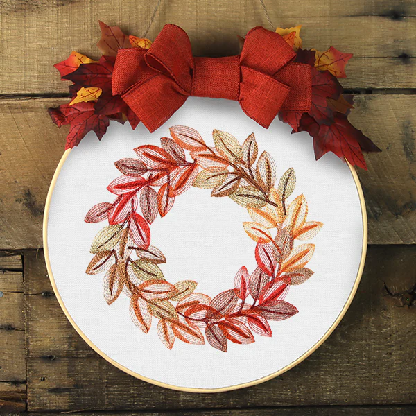 Sweet Autumn Leaves Wreath - Image 12