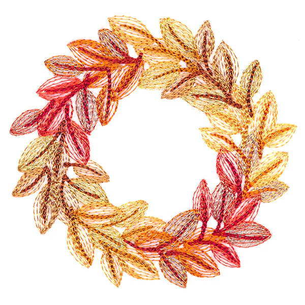 Sweet Autumn Leaves Wreath - Image 9