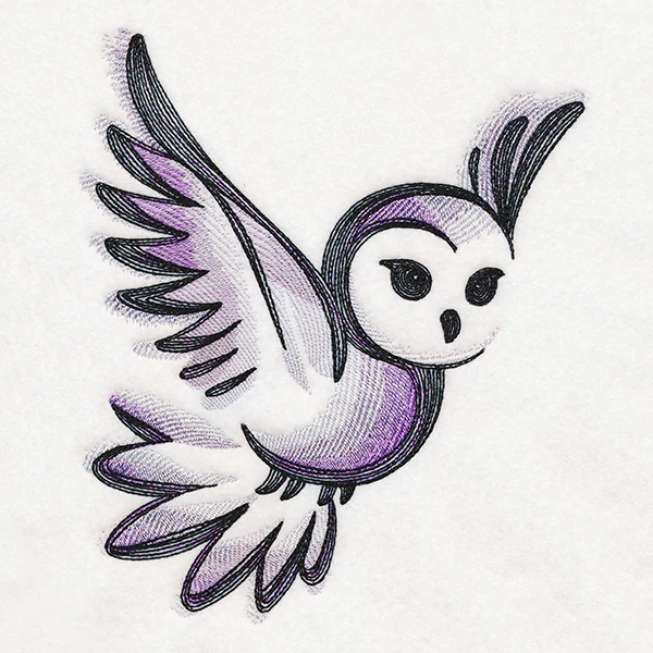 Sweet Brushstroke Owl - Image 2