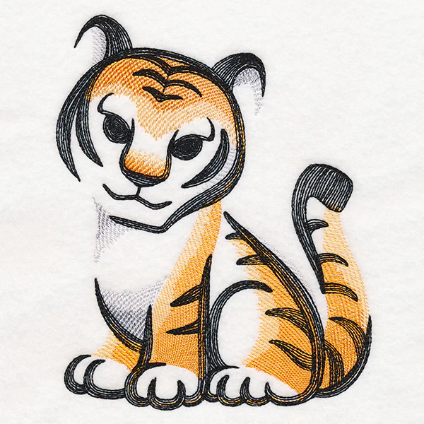 Sweet Brushstroke Tiger - Image 2