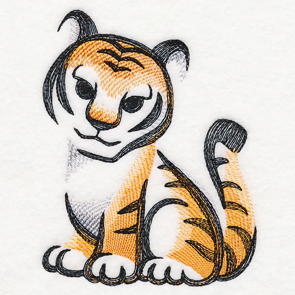 Sweet Brushstroke Tiger - Image 4