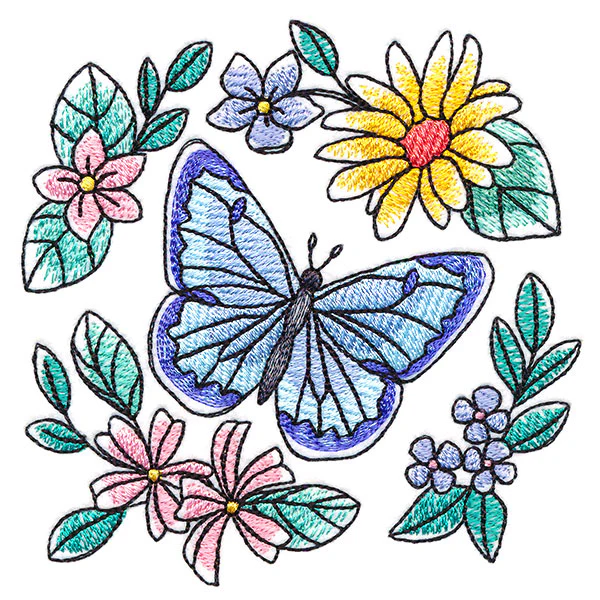 Sweet Butterfly and Blooms Accent - Image 3