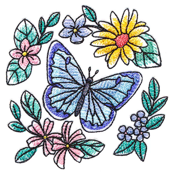 Sweet Butterfly and Blooms Accent - Image 5