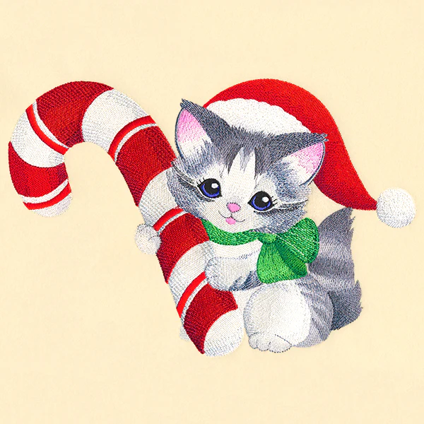 Sweet Candy Cane Kitten - Image 9