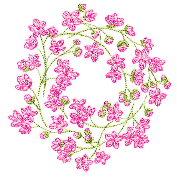 Sweet Cherry Blossoms Wreath - Image 4