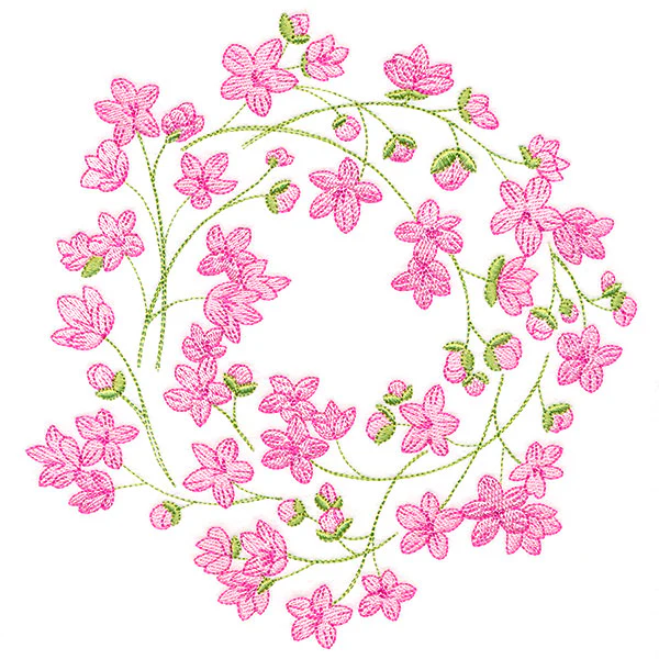 Sweet Cherry Blossoms Wreath - Image 5