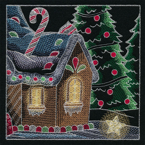 Sweet Christmas Gingerbread Scene Panel 4 - Image 4