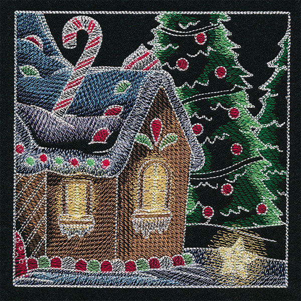 Sweet Christmas Gingerbread Scene Panel 4 - Image 7