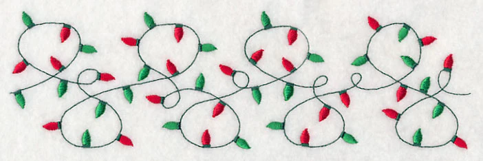 Sweet Christmas Lights Border - Image 2