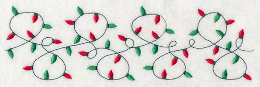 Sweet Christmas Lights Border - Image 3