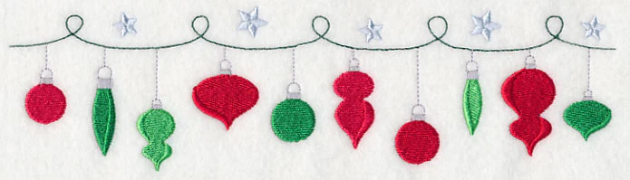 Sweet Christmas Ornament Border - Image 2