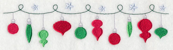 Sweet Christmas Ornament Border - Image 3