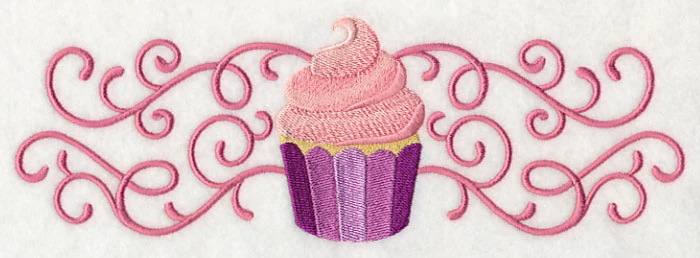Sweet Cupcake in Filigree Border - Image 2