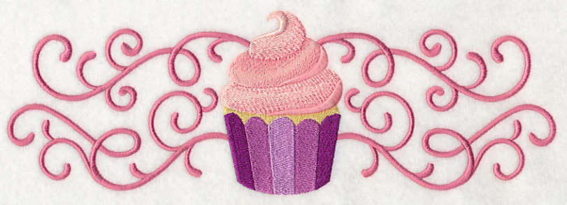 Sweet Cupcake in Filigree Border - Image 5
