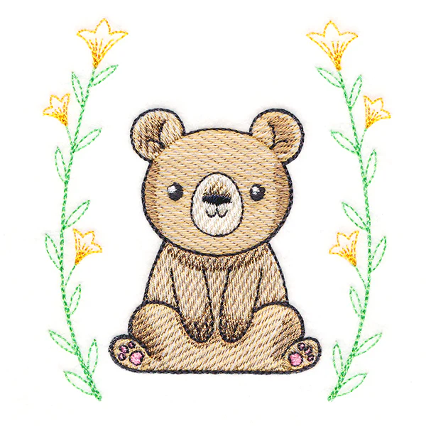 Sweet & Delicate Bear with Laurel - Image 3